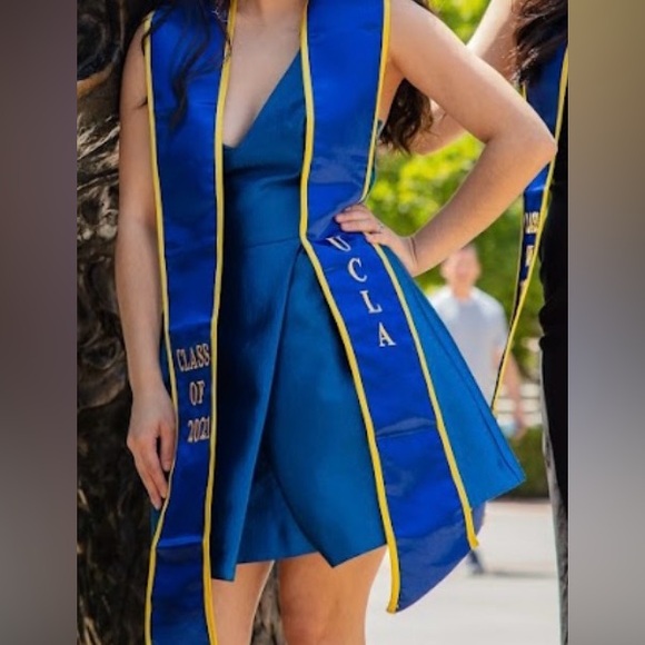 Royal Blue Sleeveless Cocktail Dress - Picture 6 of 6